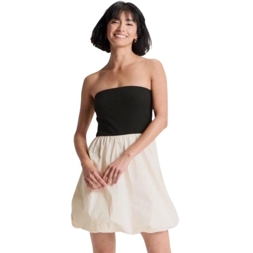 A New Day Women's Tube Bubble Mini Strapless A-Line‎ Dress XS - Picture 2 of 4